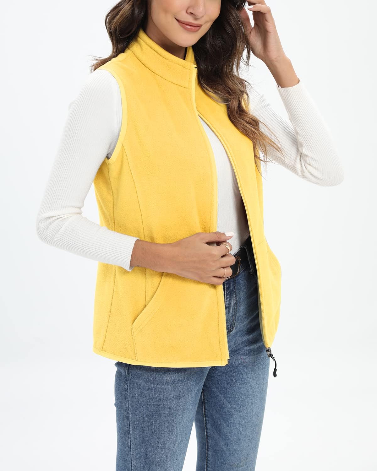 Detalle de Xeoxarel Women's Fleece Vest, 6 Pockets, Sizes XS-XXL