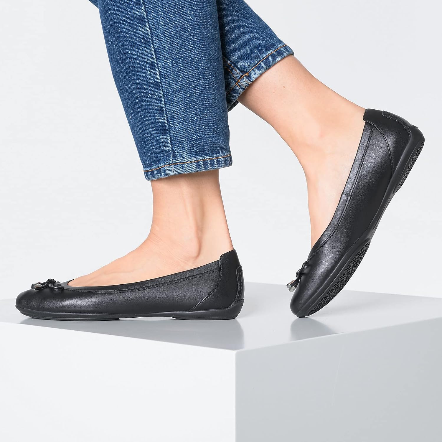 Detalle 2 de Ballerines Geox Femme D Charlene en noir, pointure 38