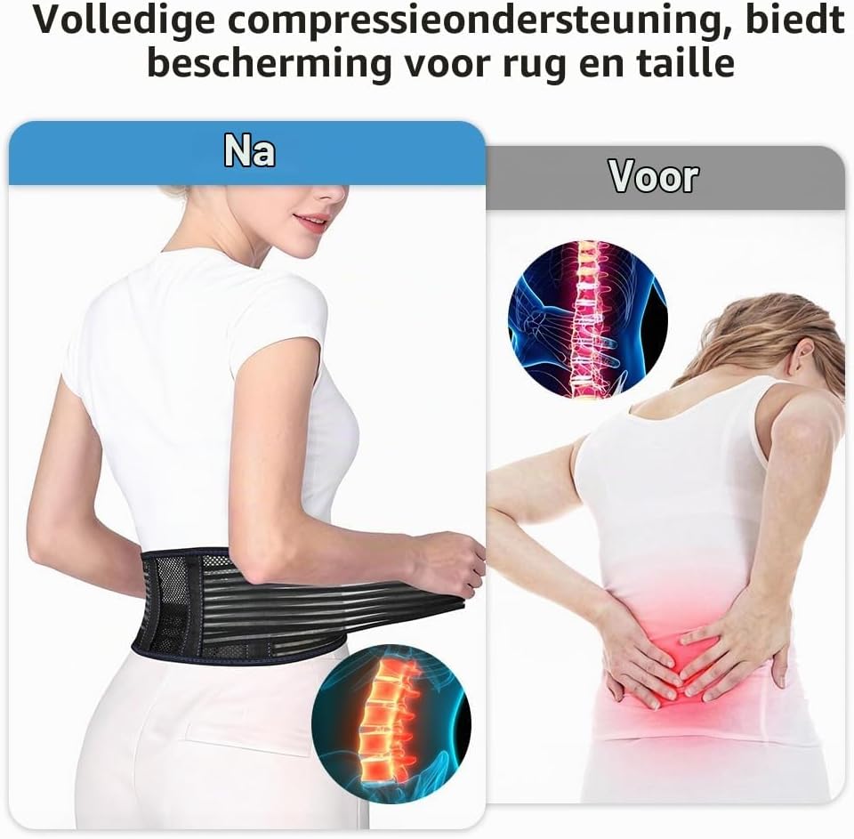Detalle de Beugo 5418692 lendensteunband XL met vier stalen baleinen