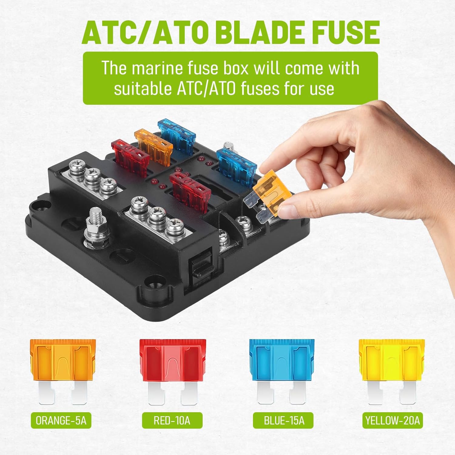 Thumbnail 4 de Chelhead 6 Way Boat Fuse Block 12V 🔌