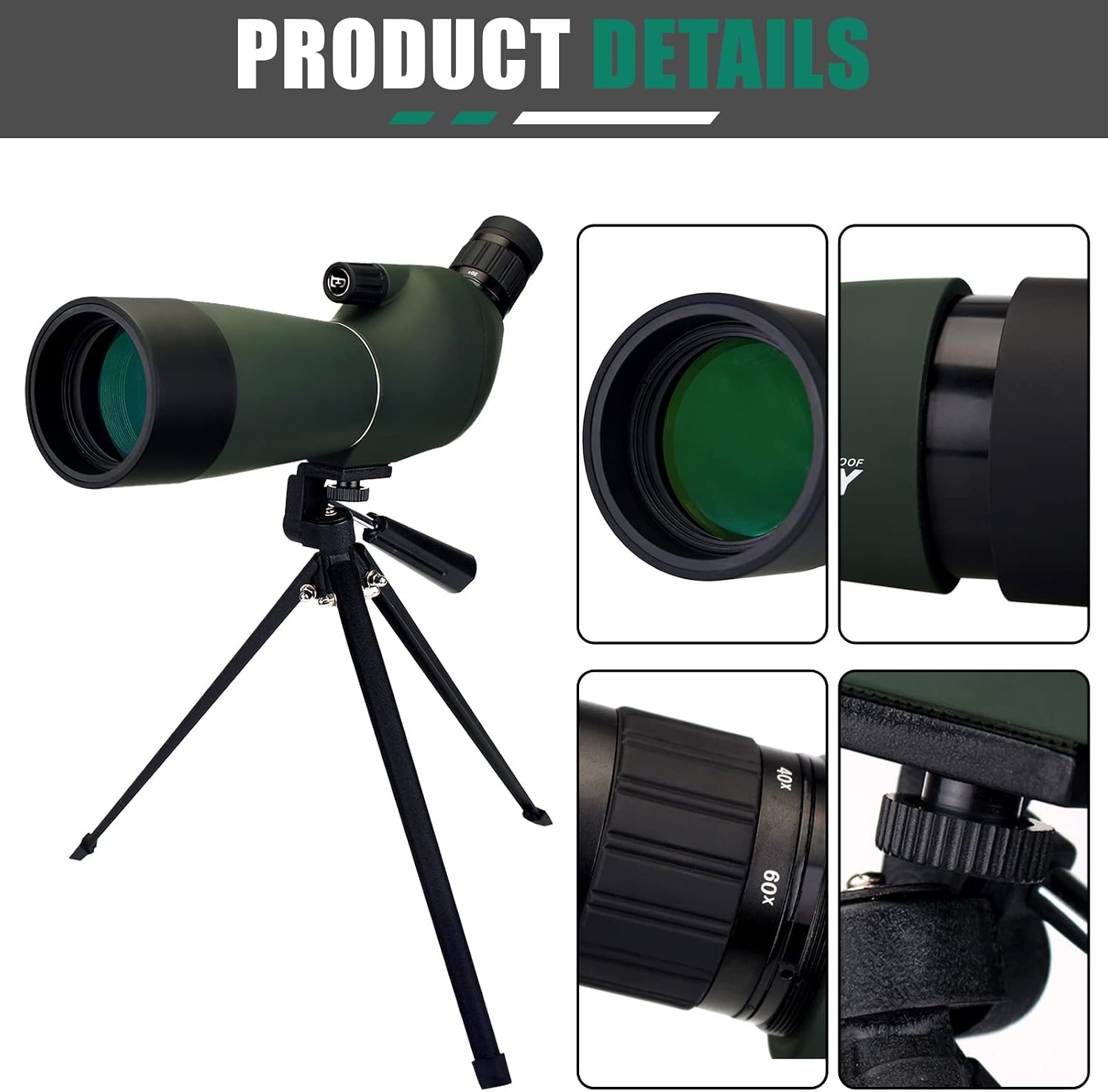 Thumbnail 3 de Svbony SV28 20-60x60mm Spotting Scope