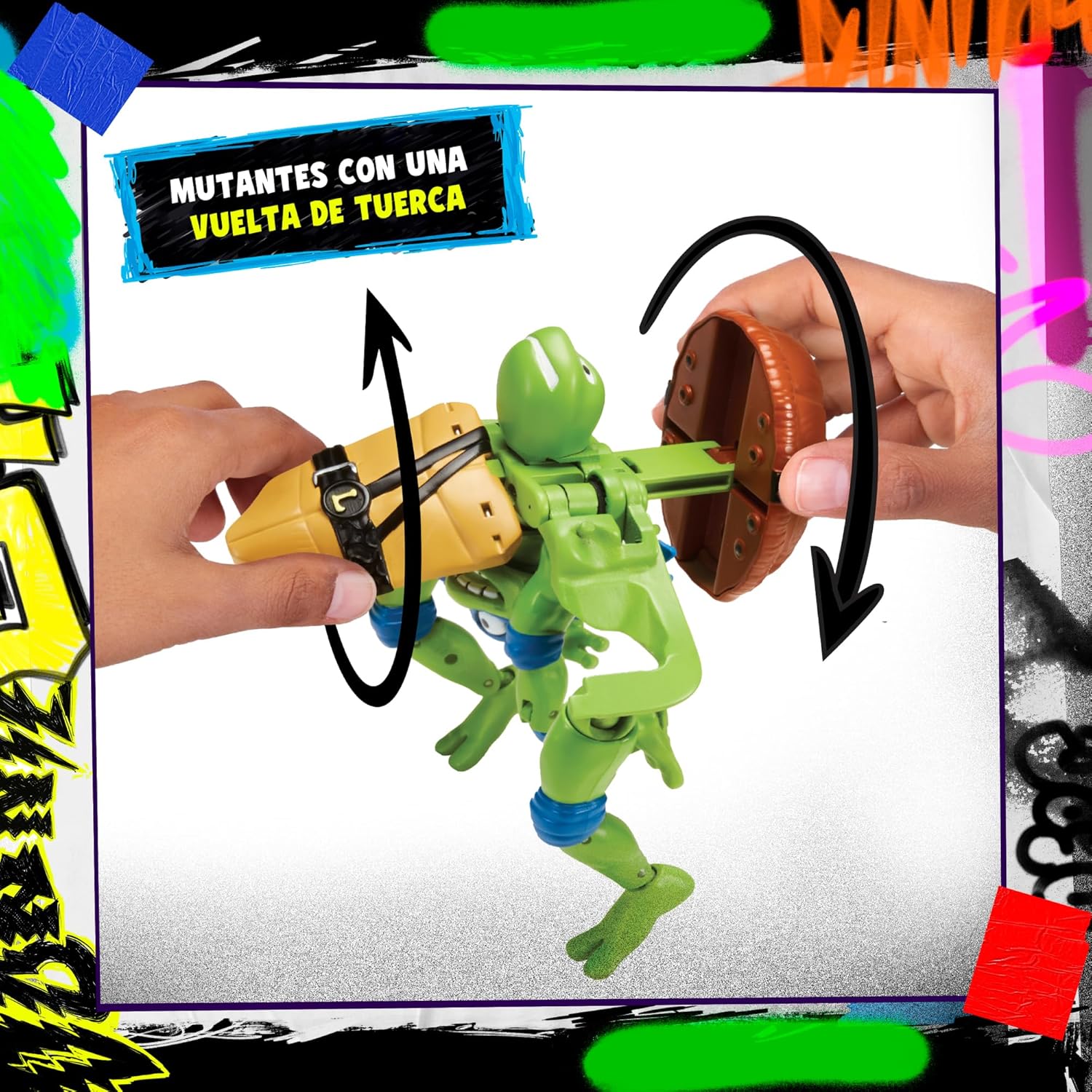 Thumbnail 2 de Teenage Mutant Ninja Turtles – Leonardo, Figurine Deluxe 15 cm, transformable 2 en 1