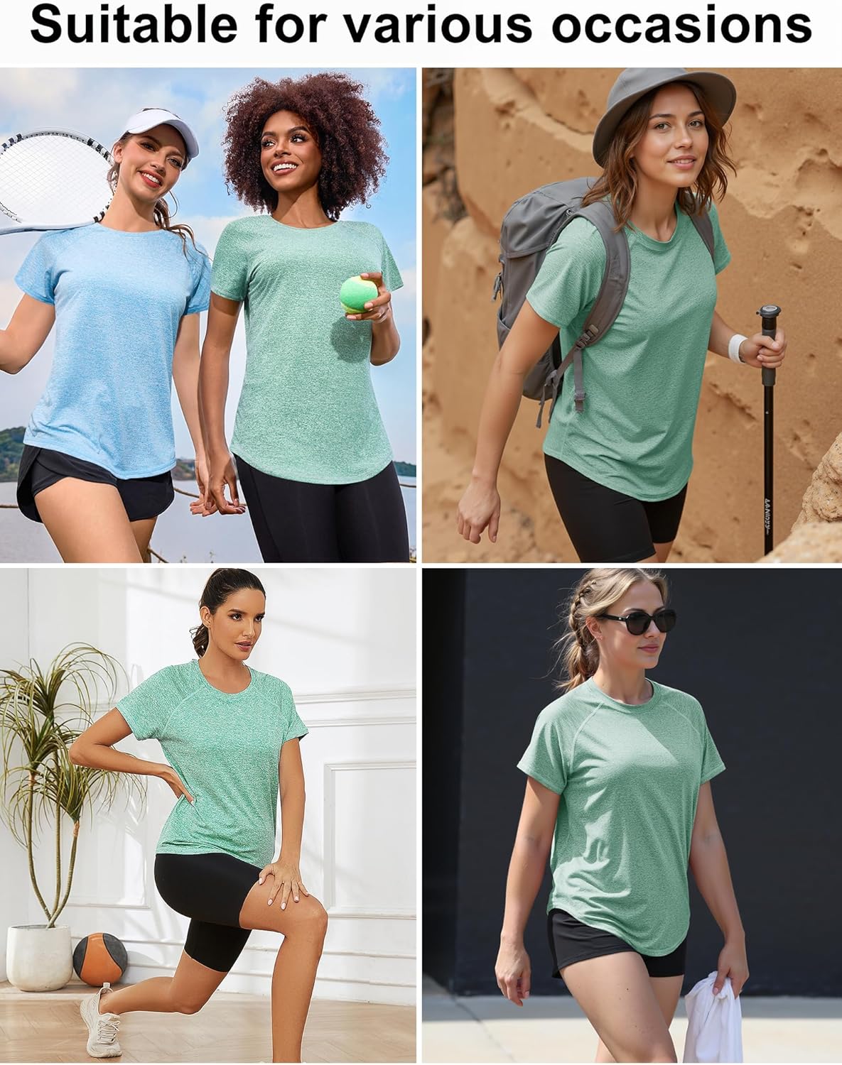 Thumbnail 1 de Sportshirt Damen mit Netz-Design