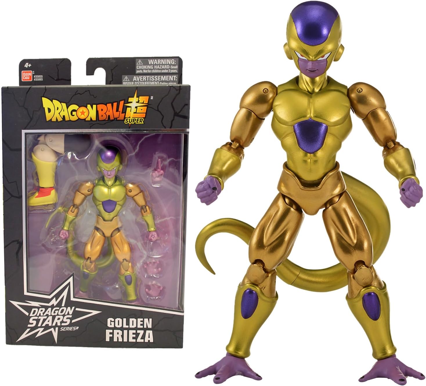 Detalle de BANDAI Dragon Ball Super Dragon Stars Actionfigur Golden Freezer (17 cm) – gelenkige Sammelfigur mit Zubehör