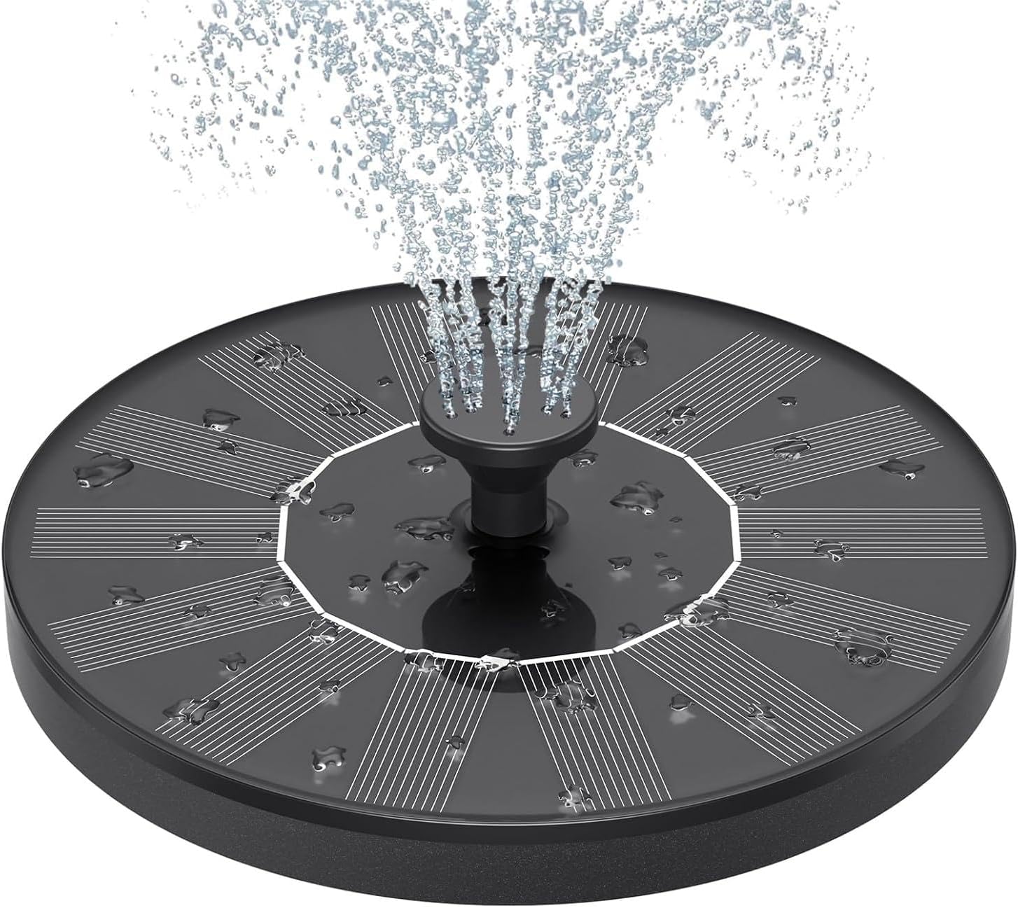 Detalle de Solar Fountain Mini: Solar Powered Water Pump for Ponds, Bird Baths and Gardens
