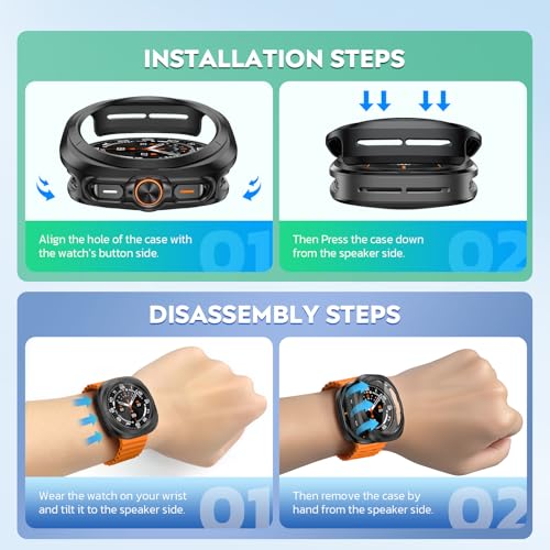 Thumbnail 5 de Misxi Hard PC Case for Samsung Galaxy Watch8 44mm