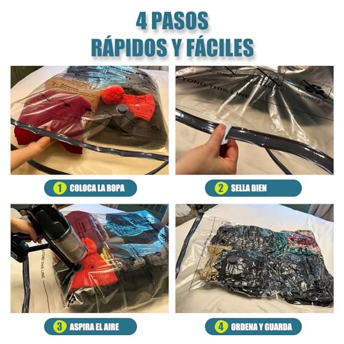 Thumbnail 5 de Accenter juego de bolsas al vacío para ropa (5 piezas: 3XL 100x80 cm + 2L 80x60 cm)