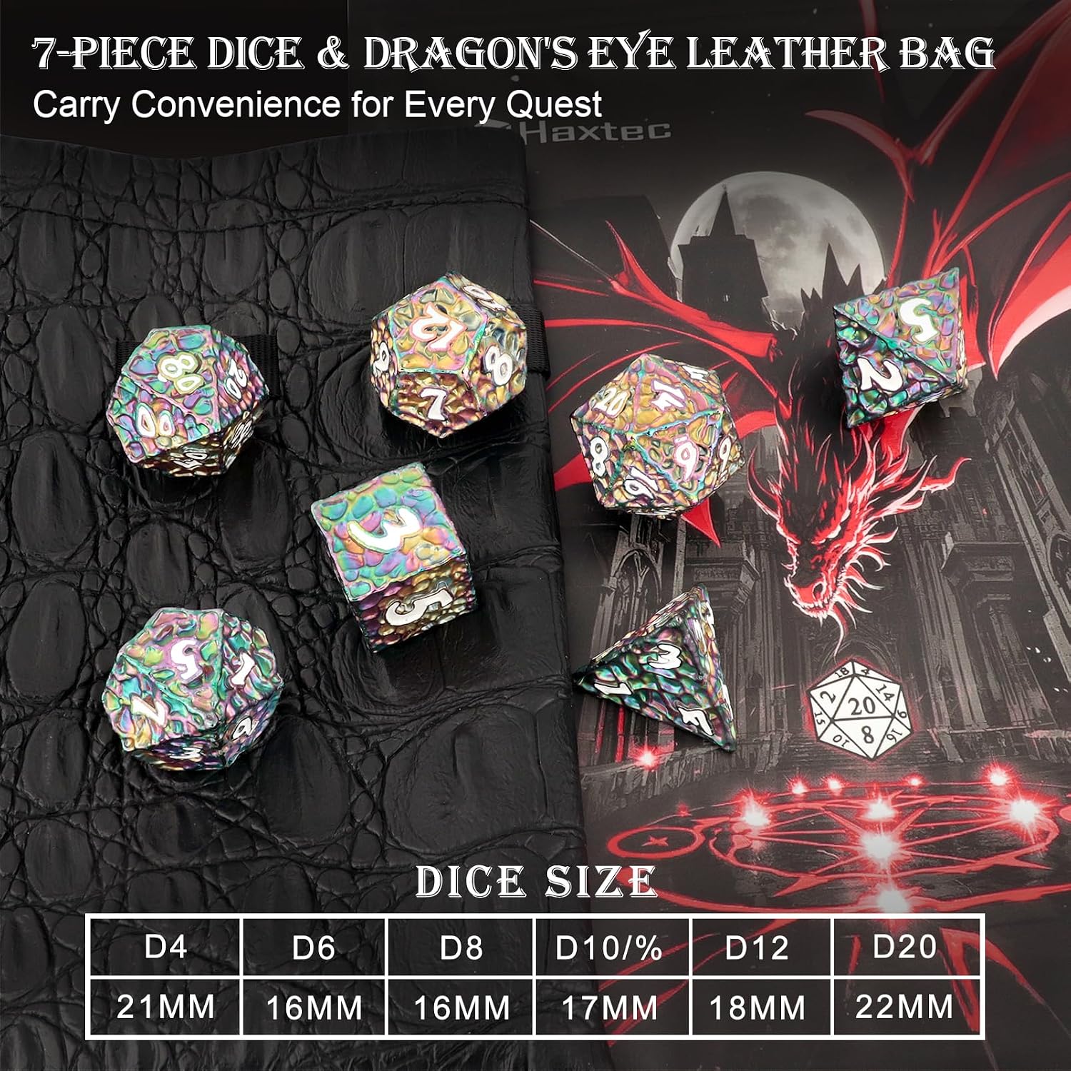 Detalle 2 de Rainbow D&D Dice Set 7pc