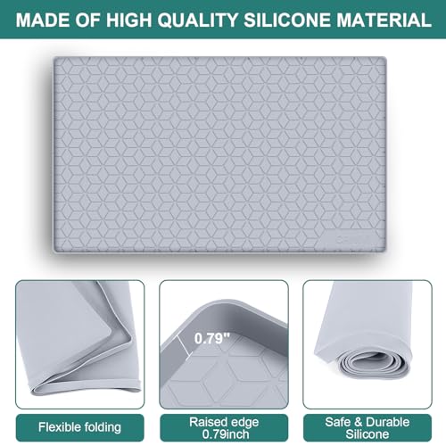 Thumbnail 5 de CANIVI 34" Waterproof Silicone Under Sink Mat