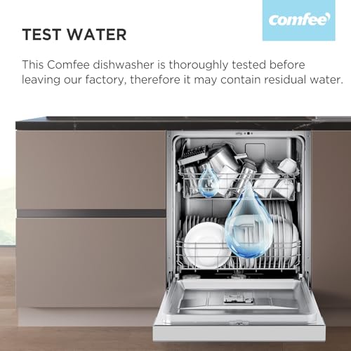 Thumbnail 8 de COMFEE' Slimline Dishwasher, 45cm, 10 Place Settings in White
