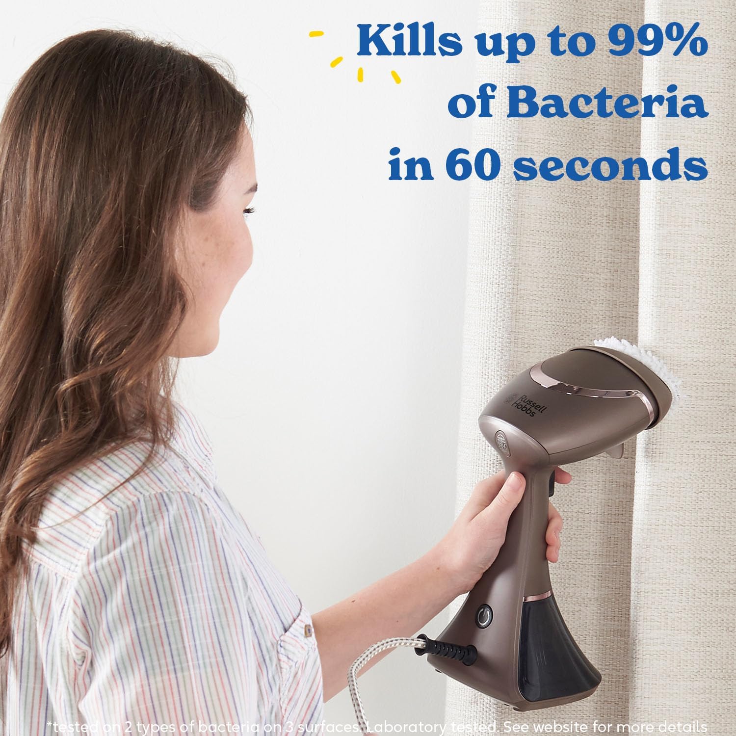 Thumbnail 1 de Russell Hobbs Steam Genie Aroma Handheld Clothes Steamer (1800W) with Fragrance Diffuser