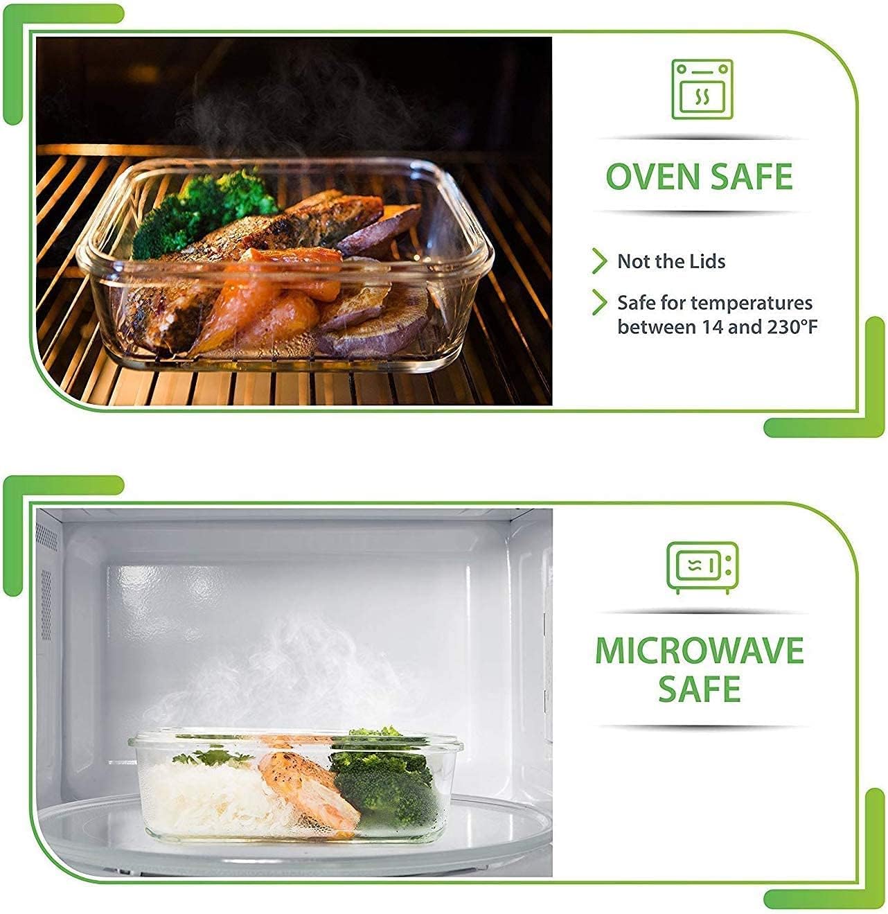 Detalle 2 de Glass Meal Prep Container 880 Millilitres Airtight 🥣