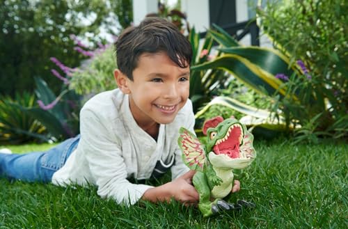 Detalle 2 de Mattel Jurassic World Uncaged Dilophosaurus con sonidos y proyectiles +4 años