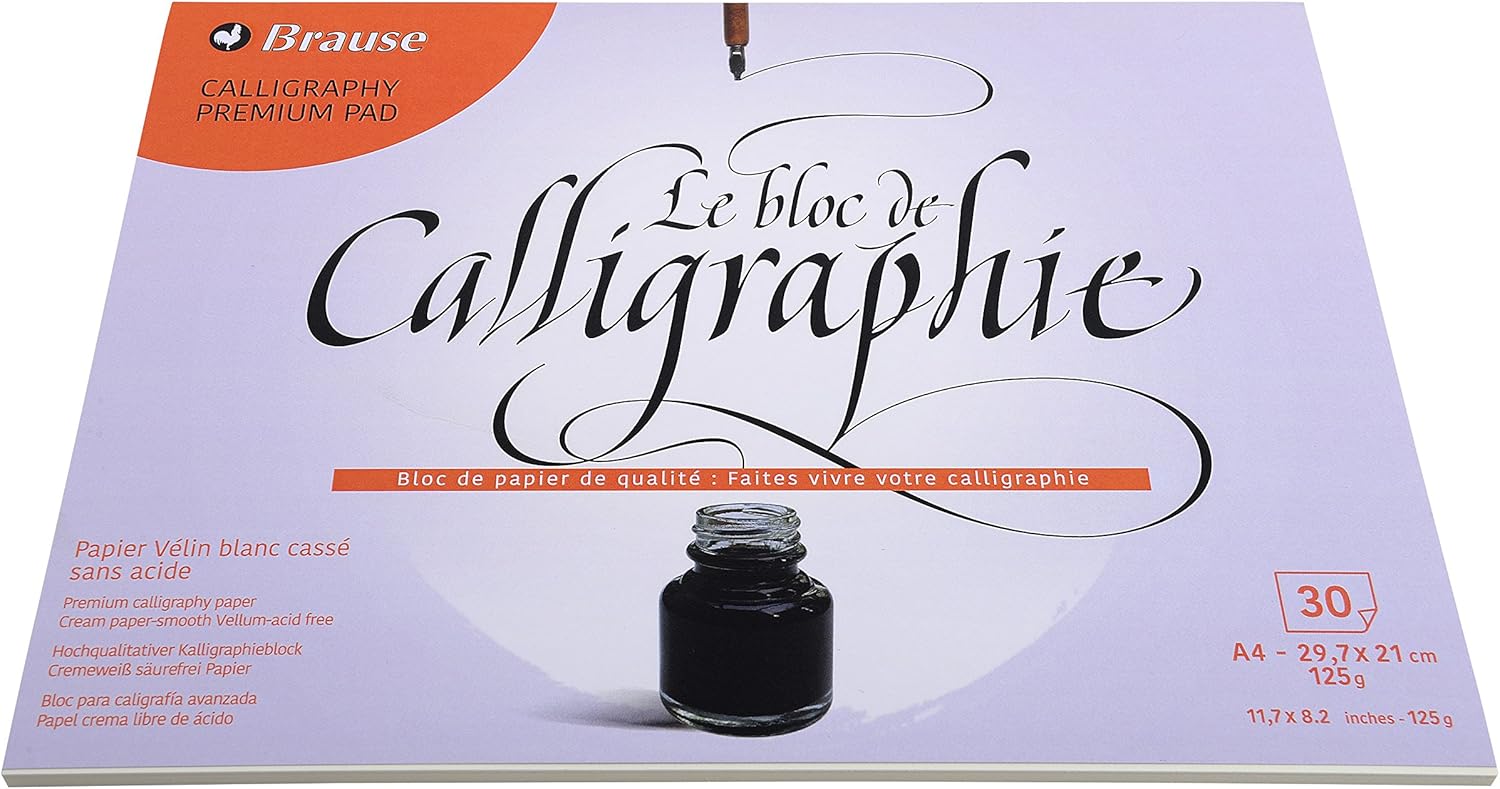 Brause 96437B bloc encollé 30 feuilles 21x29,7 cm 📝
