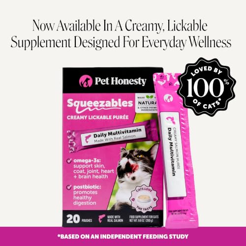 Thumbnail 6 de Pet Honesty Cat Multivitamin Crunchy Creamy Chews — Daily Cat Vitamins with Lysine, Prebiotics, Omega 3, 30-Day Supply