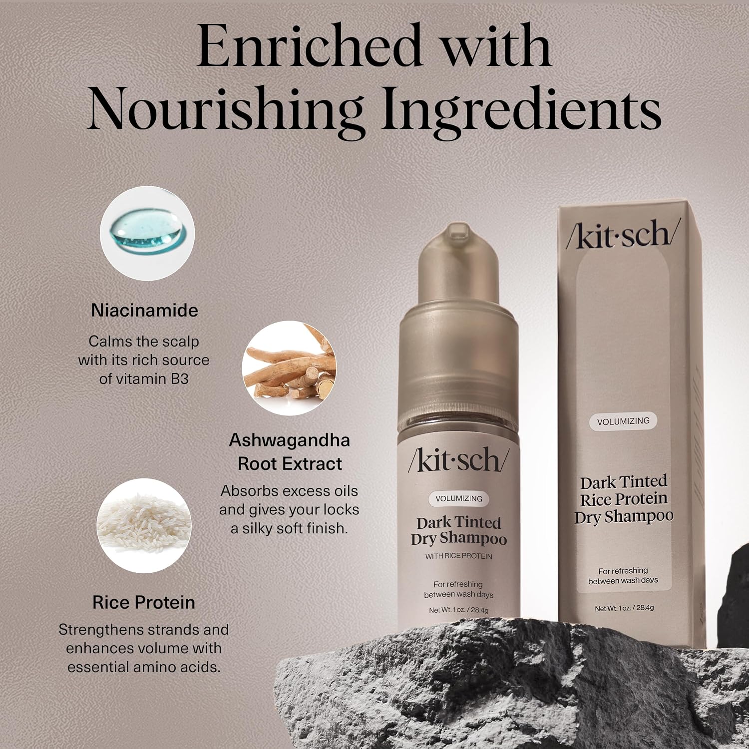 Detalle de Kitsch Volumizing Rice Protein Dry Shampoo 1oz