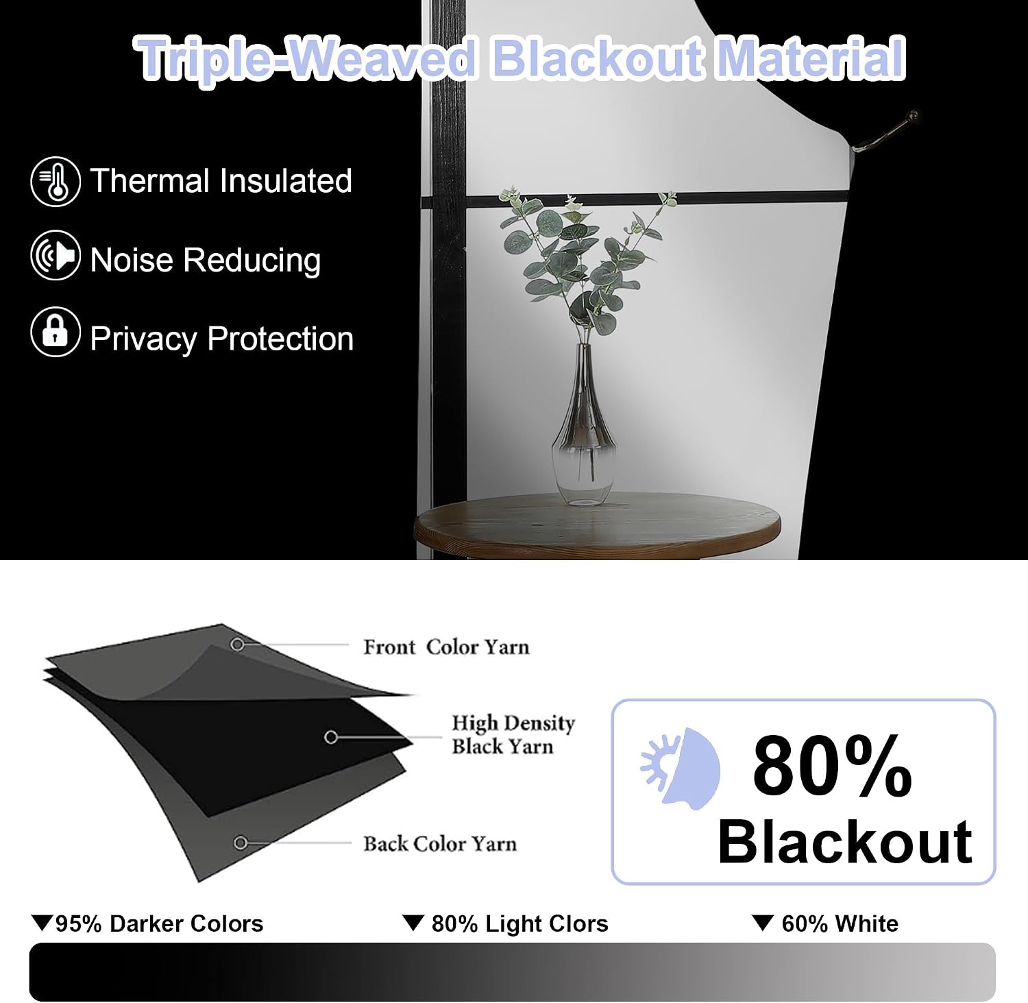 Thumbnail 1 de Simplebrand Ava Biscotti Beige Blackout Curtains 63
