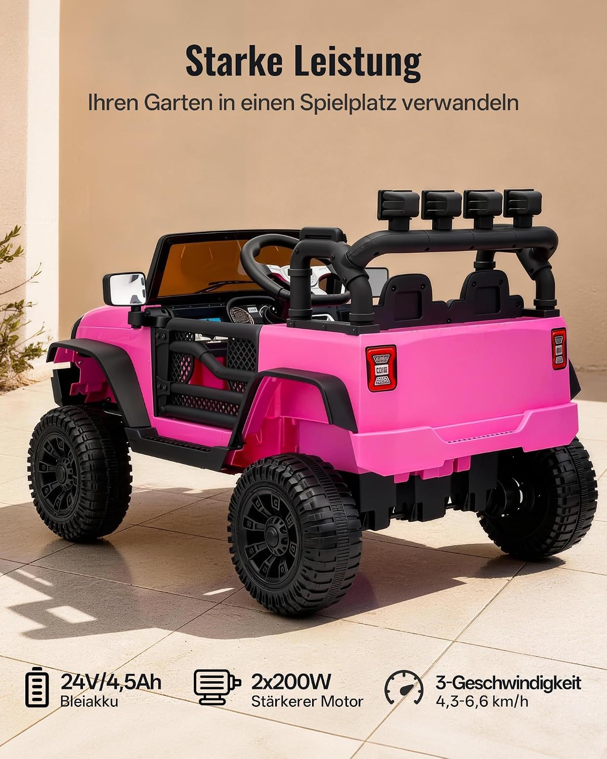 Thumbnail 3 de Outfunny Elektroauto für Kinder 24V, 30 kg