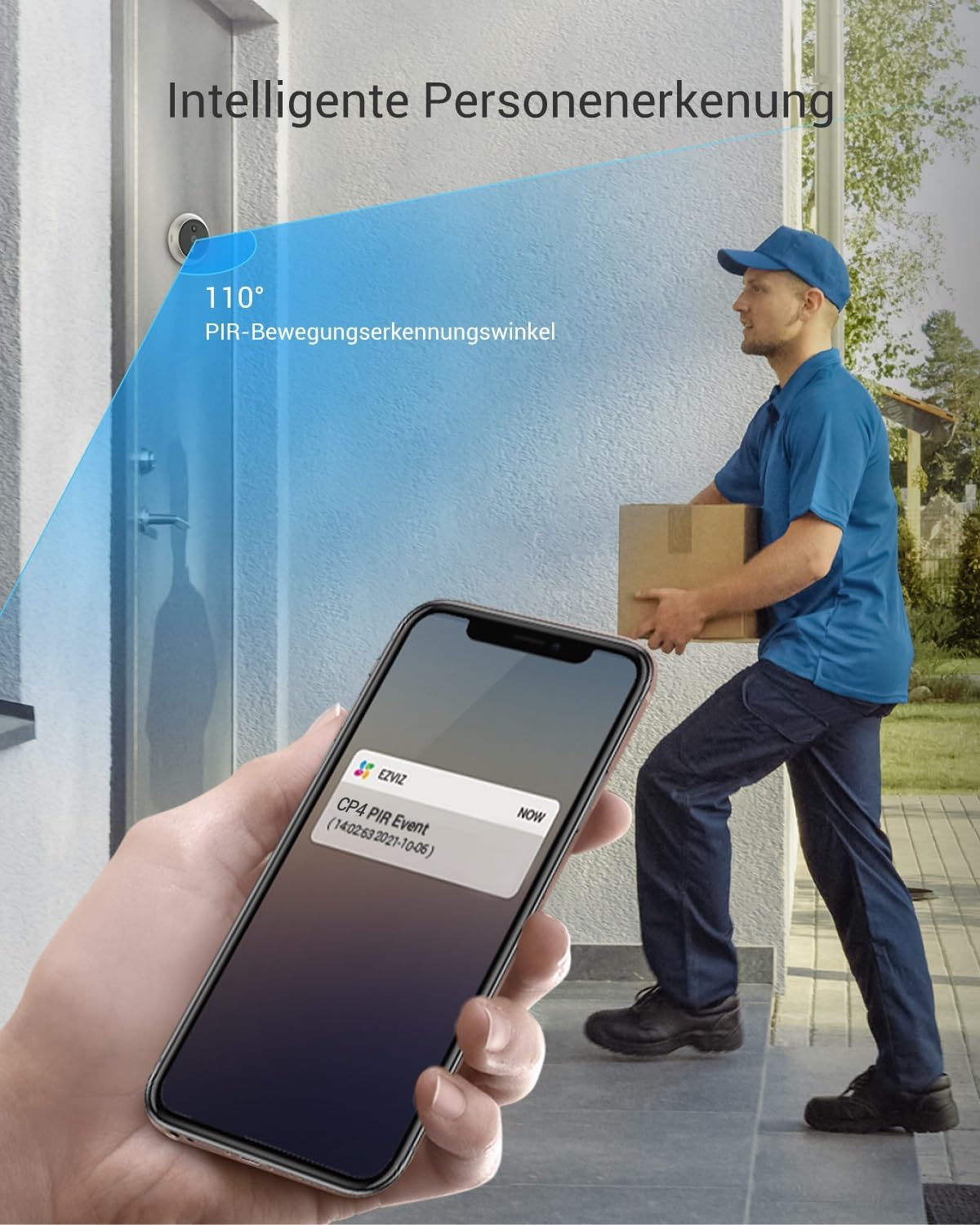 Detalle 1 de EZVIZ CP4 WLAN Türklingel 4,3 Zoll