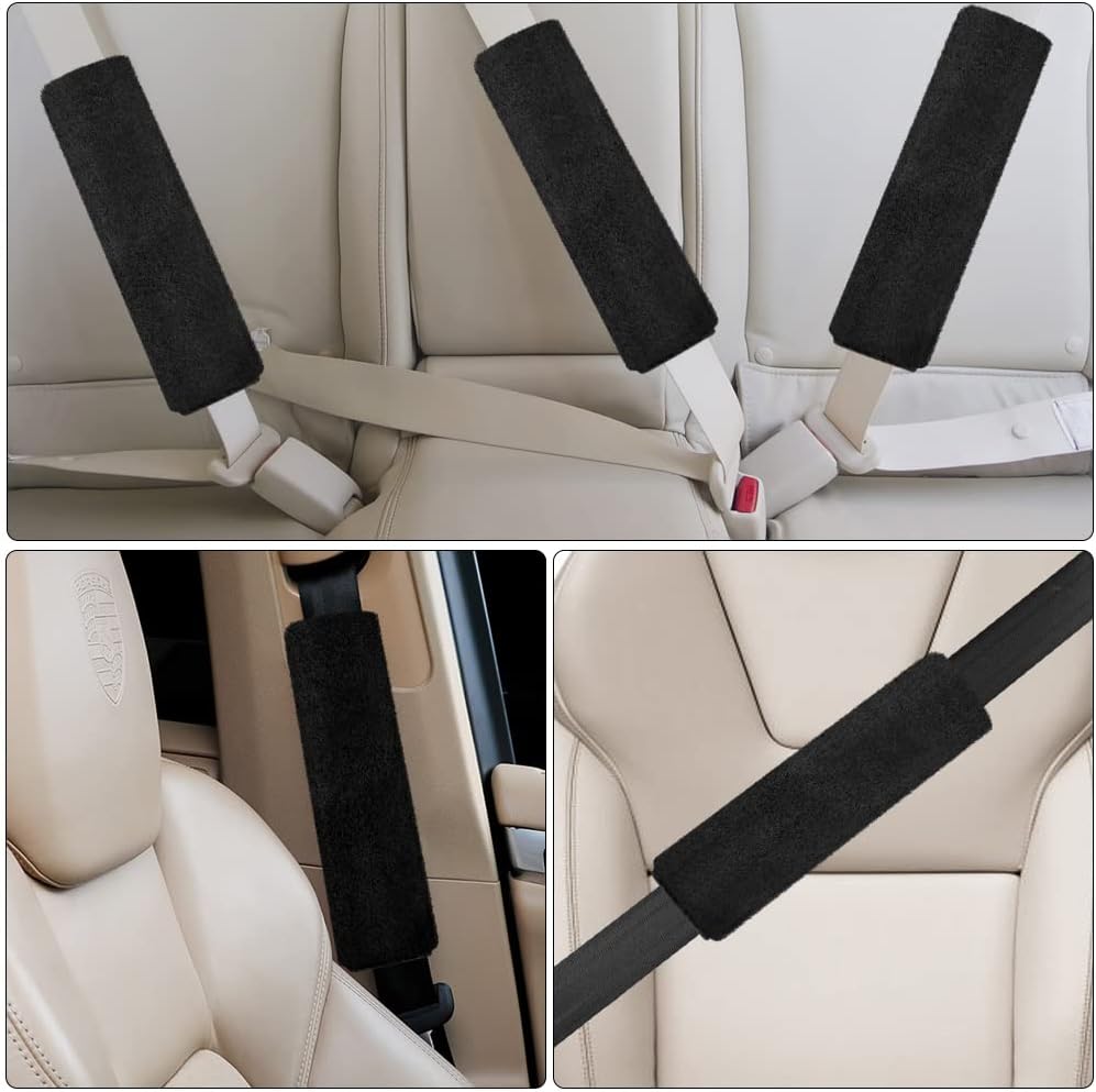 Thumbnail 3 de AOMIG Soft Car Seat Belt Pad Cover (2 Pack) – Universal Comfort & Protection