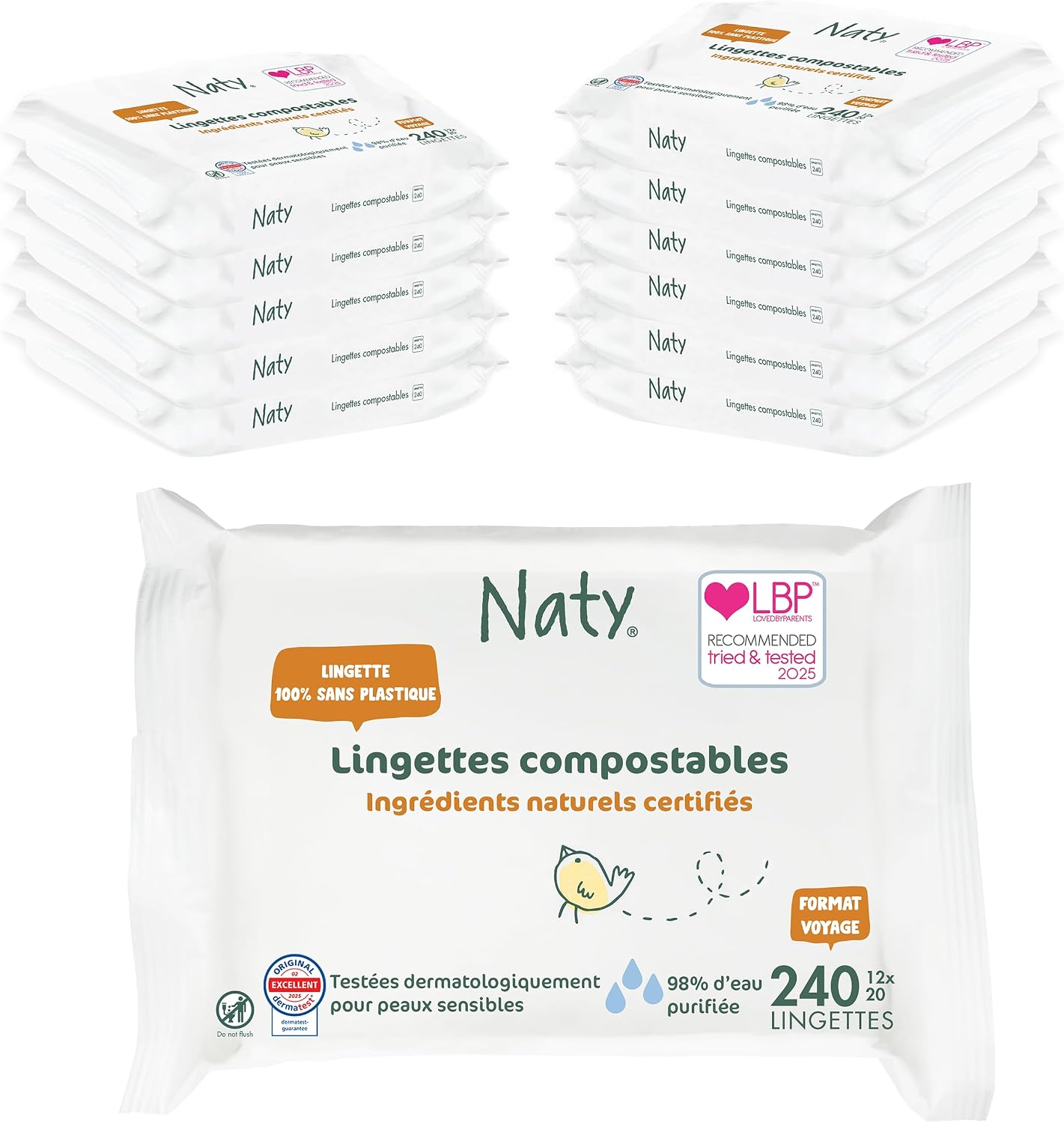 Thumbnail 6 de Naty Lingettes bébé 672 unités