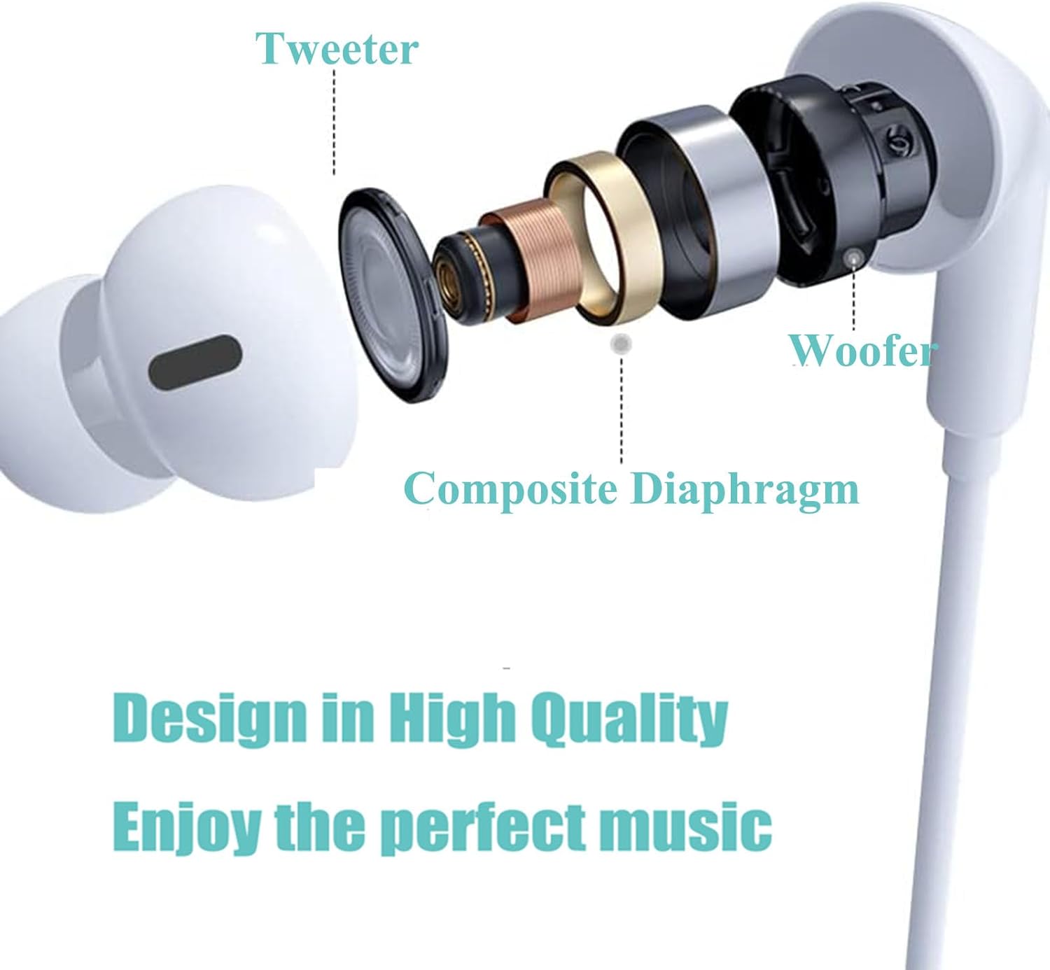 Detalle de APPLE MFi Certified 2 Pack iPhone Wired Earbuds