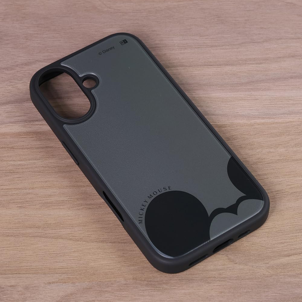 Detalle de イングレム IQ-DP52K4TB/MK44 iPhone 17用ケース ミッキーマウス グレー2、TPU・ポリカーボネート二重構造