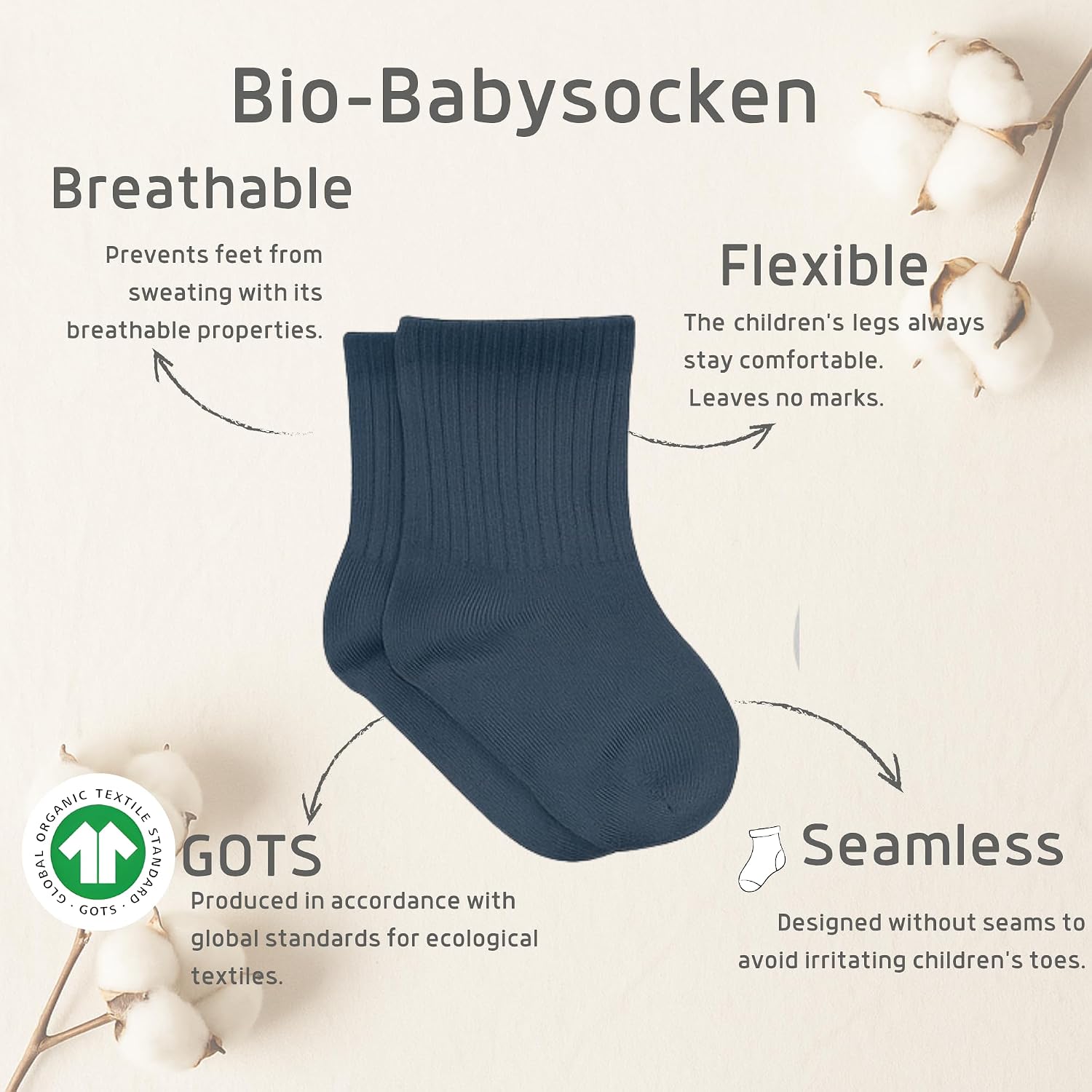 Detalle de bistyle Baby Socken 6 Paar bis 3 Jahre
