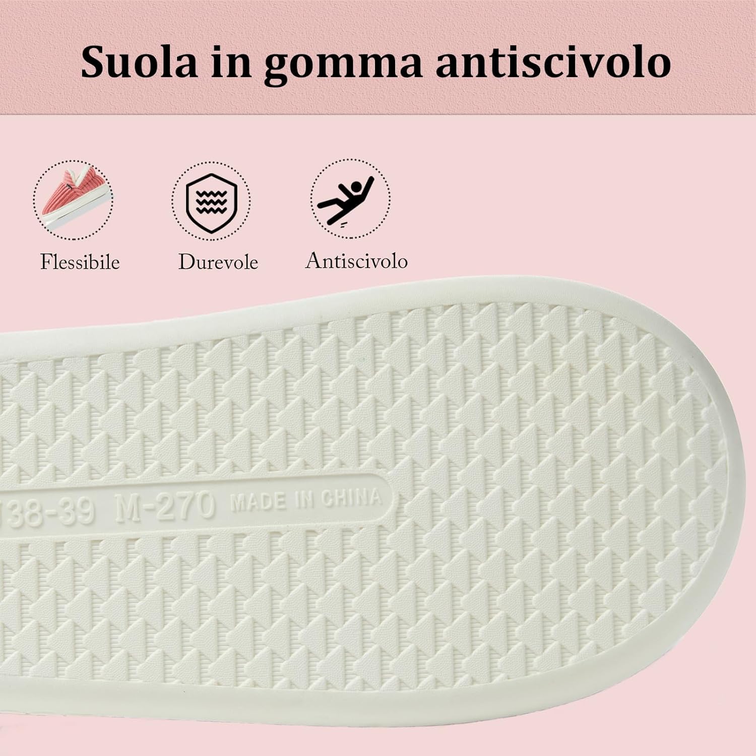 Thumbnail 4 de Coswind Pantofole Invernali unisex in peluche con memory foam
