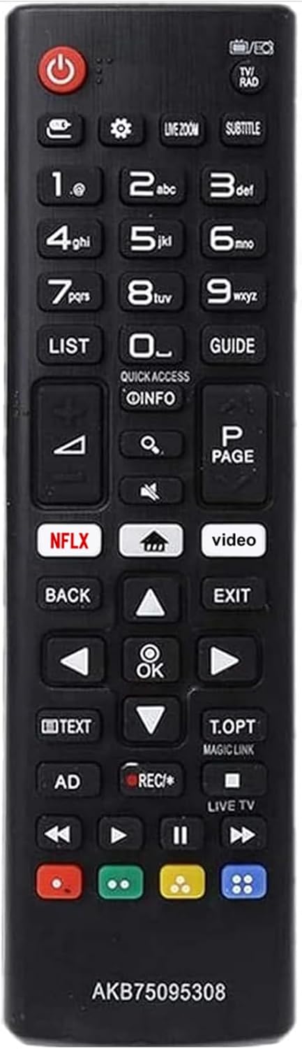 LG AKB75095308 Universal Remote for 4K Smart TVs