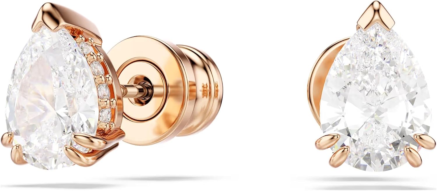 Detalle de Swarovski Stud Earrings, Pear-Cut