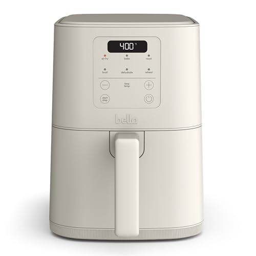Detalle de bella Fits-anywhere Slim Air Fryer, 4qt Ceramic (Oatmilk) by BELLA