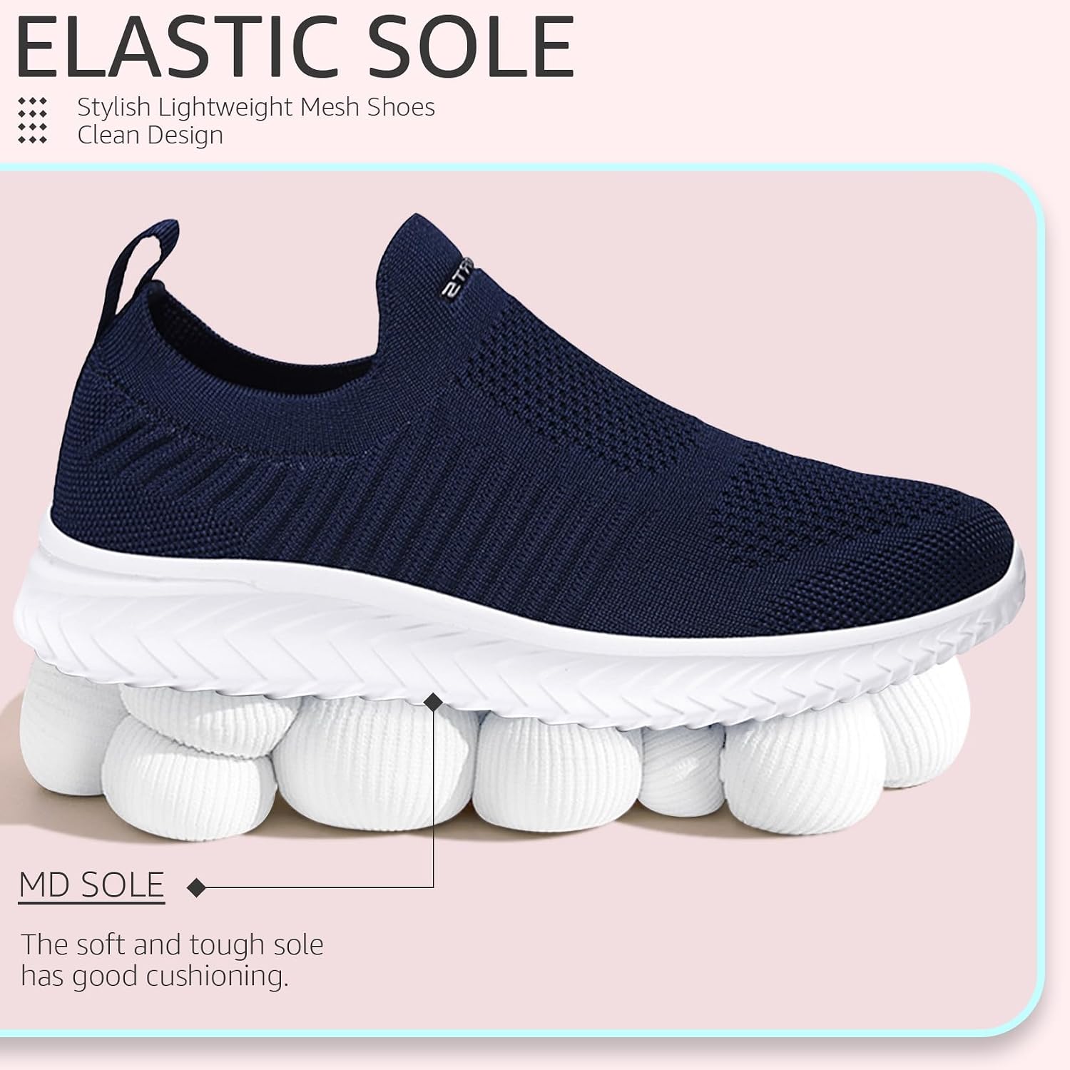 Detalle 2 de Littleplum Basket femme respirante slip-on