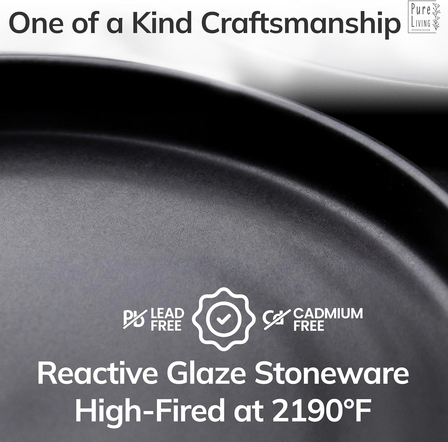 Thumbnail 4 de Pure Living Stoneware 16‑Piece Dinnerware Set for 4 🍽