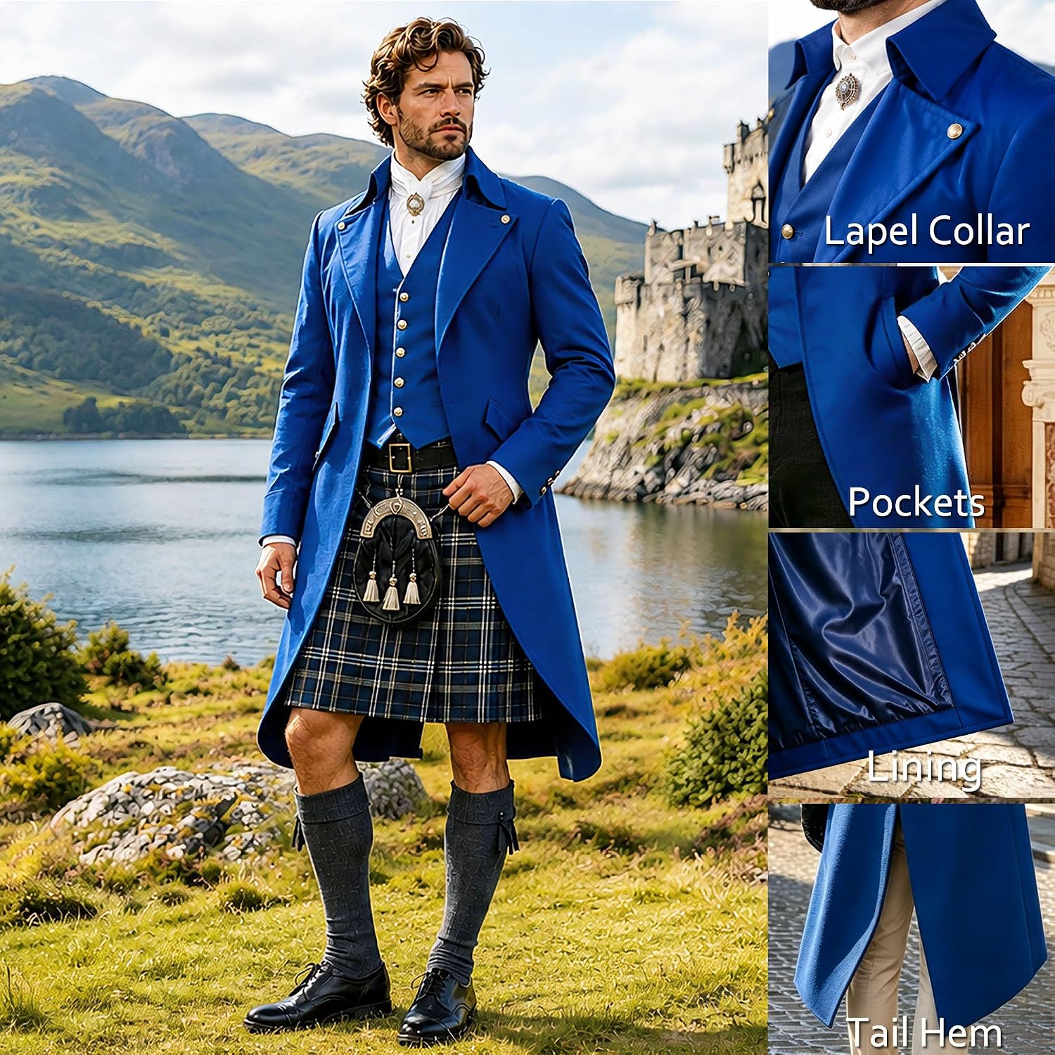 Detalle 2 de BITSEACOCO Pirate Tailcoat Jacket Polyester