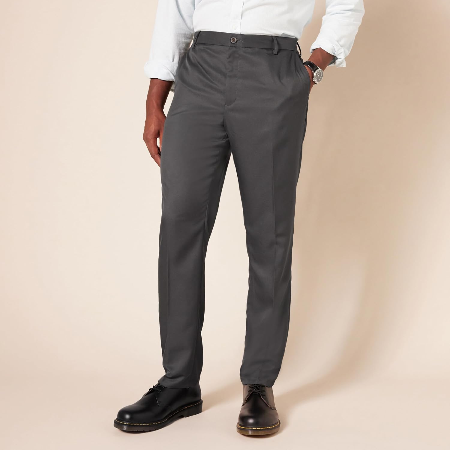 Thumbnail 4 de Amazon Essentials Men's Slim Fit Flat-Front Dress Suit Trousers