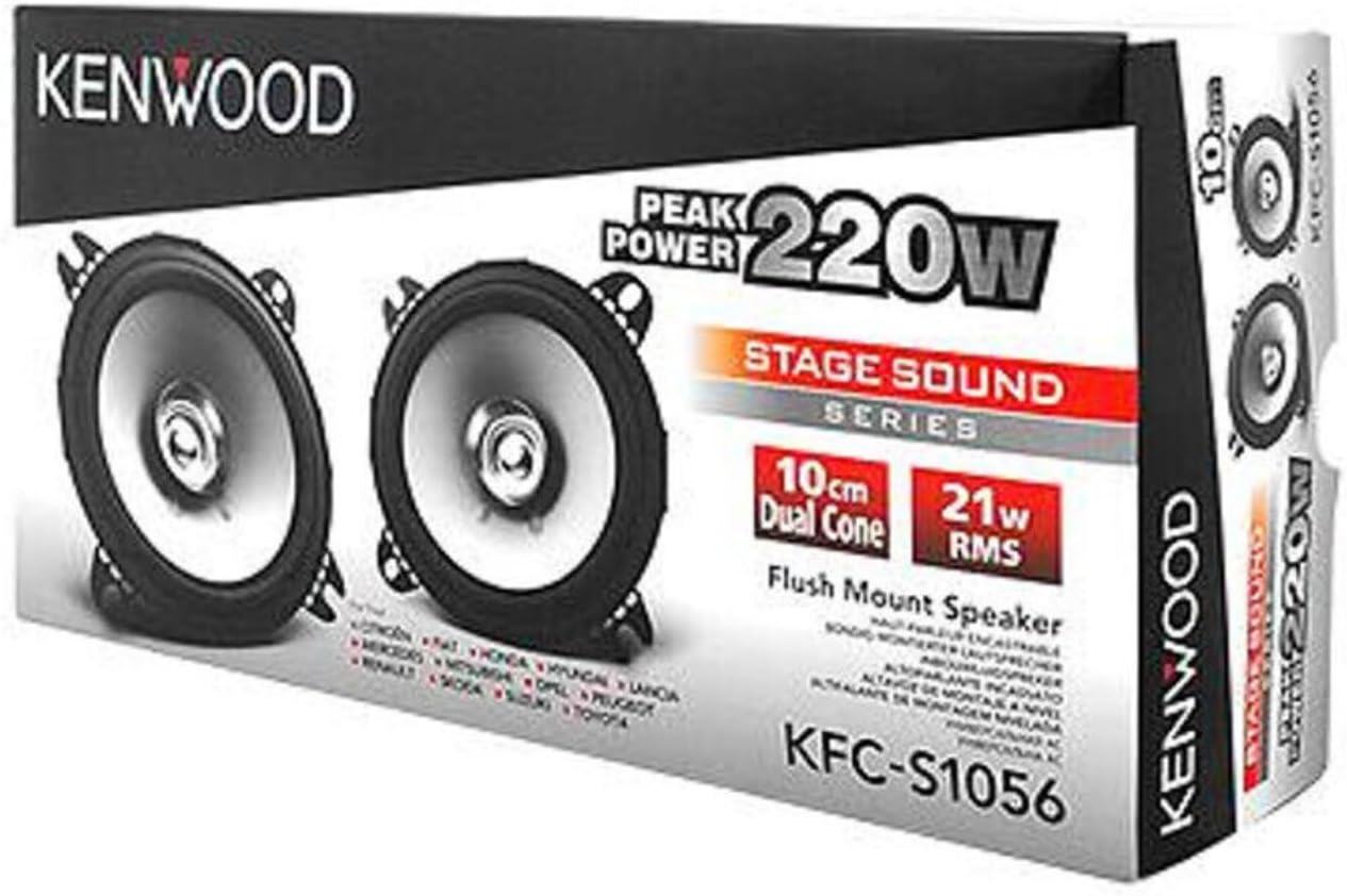 Thumbnail 5 de Kenwood KFC-S1056 Stage Sound: sistema di altoparlanti da 10 cm con montaggio a filo (220W di picco)