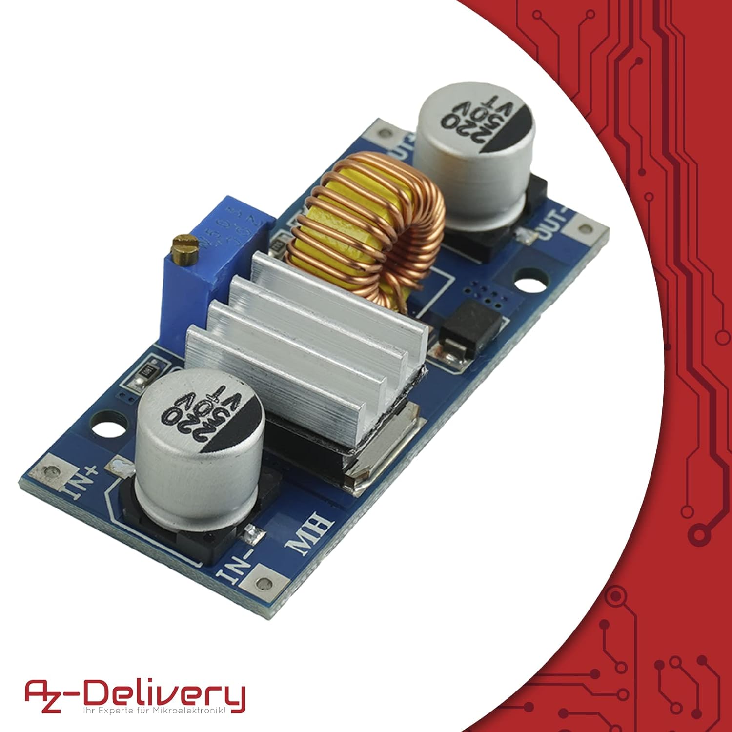 Thumbnail 3 de AZDelivery kit 5 moduli DC-DC XL4015 Step Down 8-36V a 1,25-32V fino a 5A con e-Book