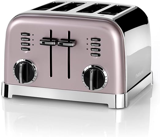Detalle de Cuisinart CPT180PIE Tostadora 4 Ranuras Anchas 🍞 ¡Perfecta para Pan!
