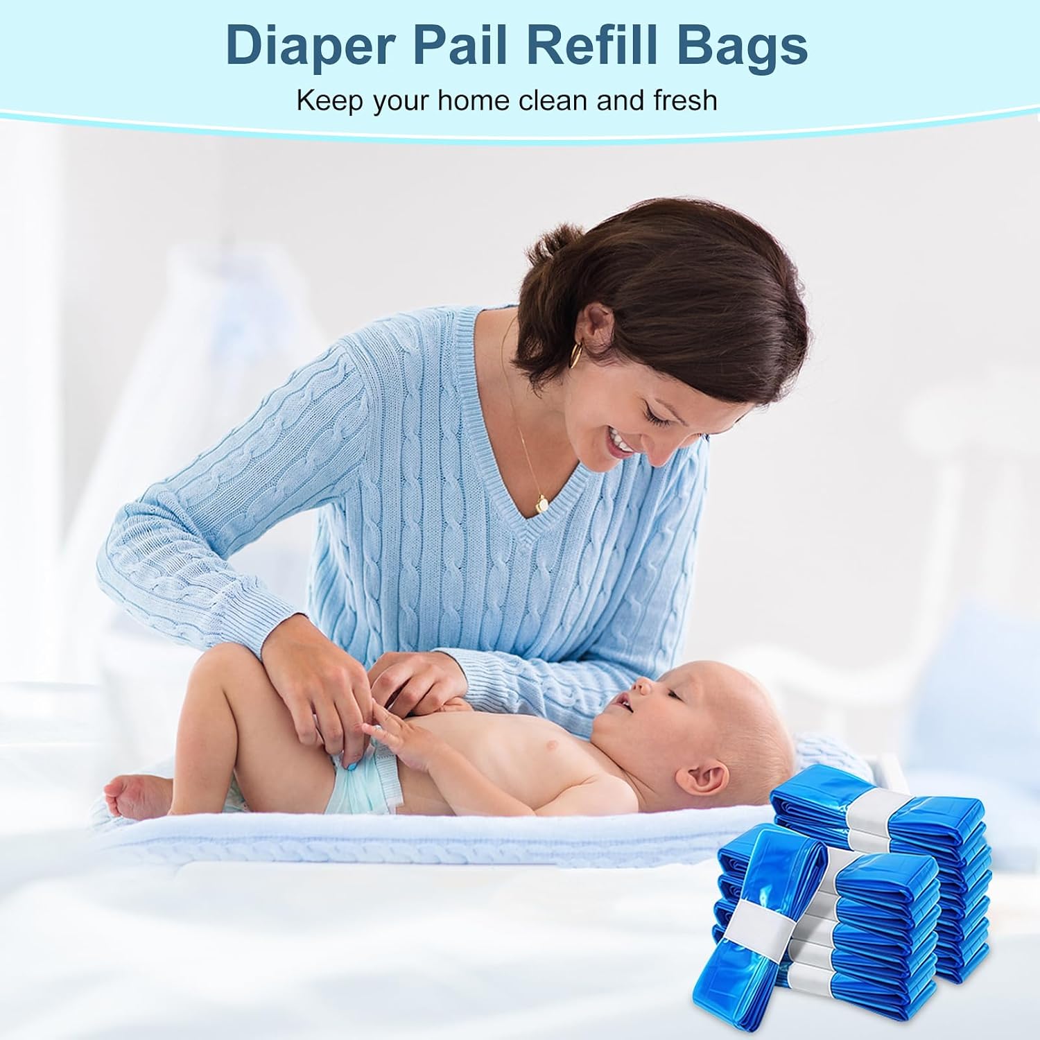 Detalle de vacvad 4.5m Nappy Bin Refills 12-pack