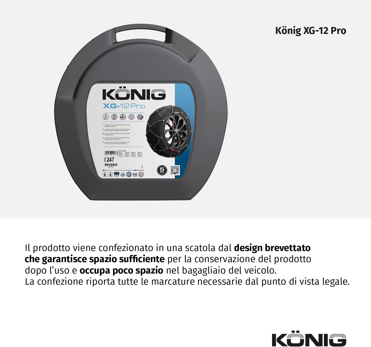 Thumbnail 5 de KÖNIG XG-12 PRO 252 catene da neve