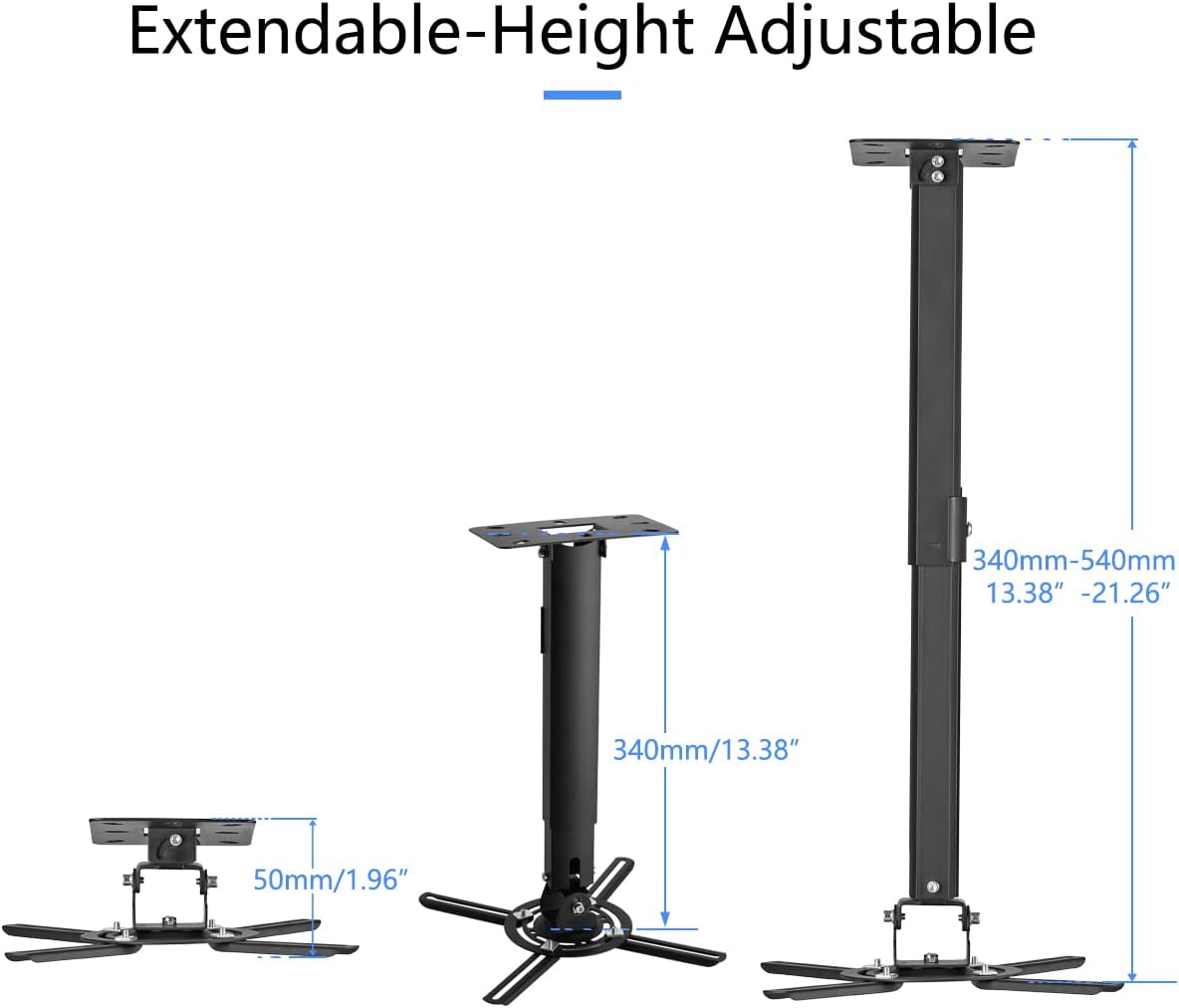 Detalle 2 de suptek PR05B Deckenhalterung 5â54 cm đœ