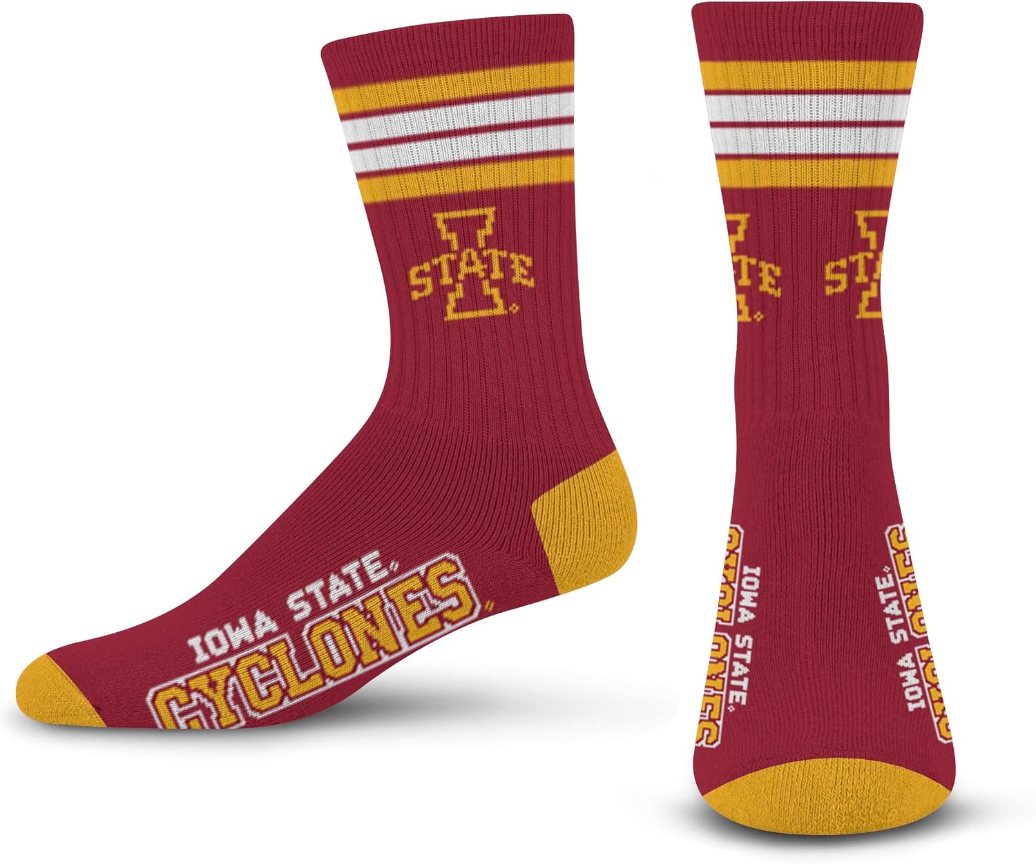 Detalle 2 de For Bare Feet Women’s NFL Four Stripe Socks (NCAA Georgia Bulldogs)