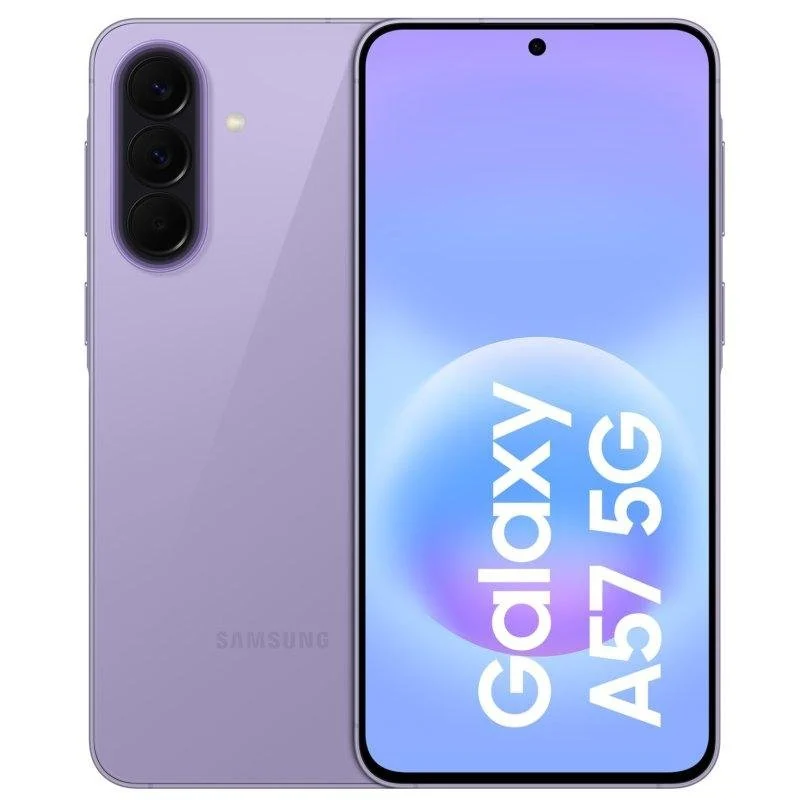 Detalle de Samsung Galaxy A57 5G 8GB 128GB 6.7" Lila: equilibrio entre pantalla grande, IA y cámara para uso diario