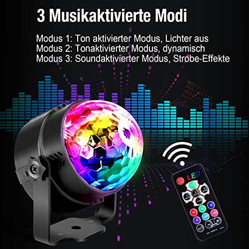 Detalle de Boule Disco Gobikey Commande Vocale 360° – Facette Multicolore