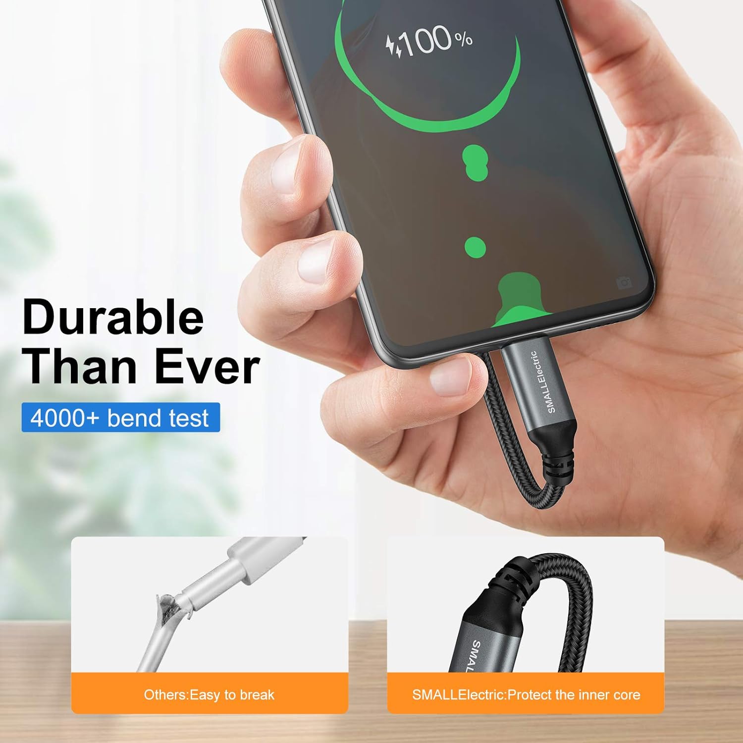 Detalle 2 de USB Type-C to A Cable 5-Pack 6ft ⚡