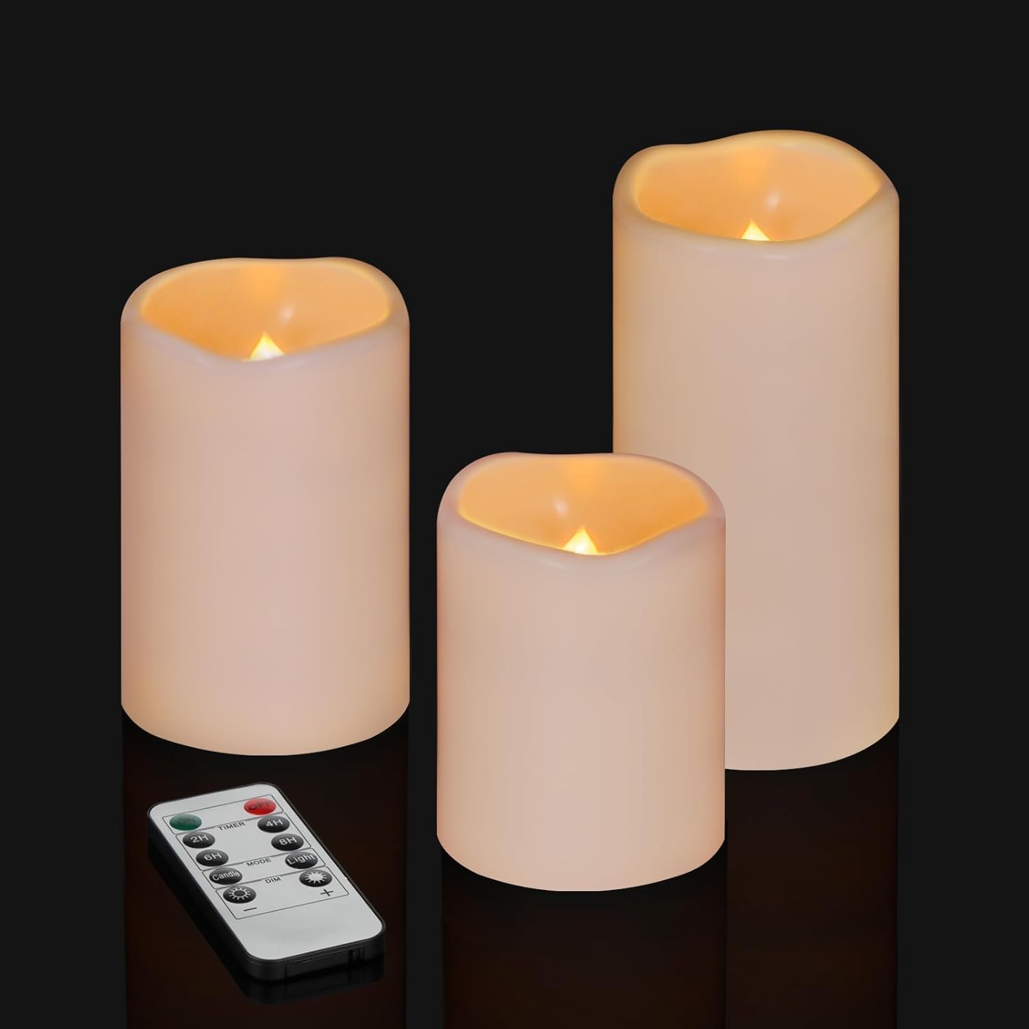 Thumbnail 5 de Aku Tonpa Flameless Candles Pack of 3 24‑hour timer 🕯