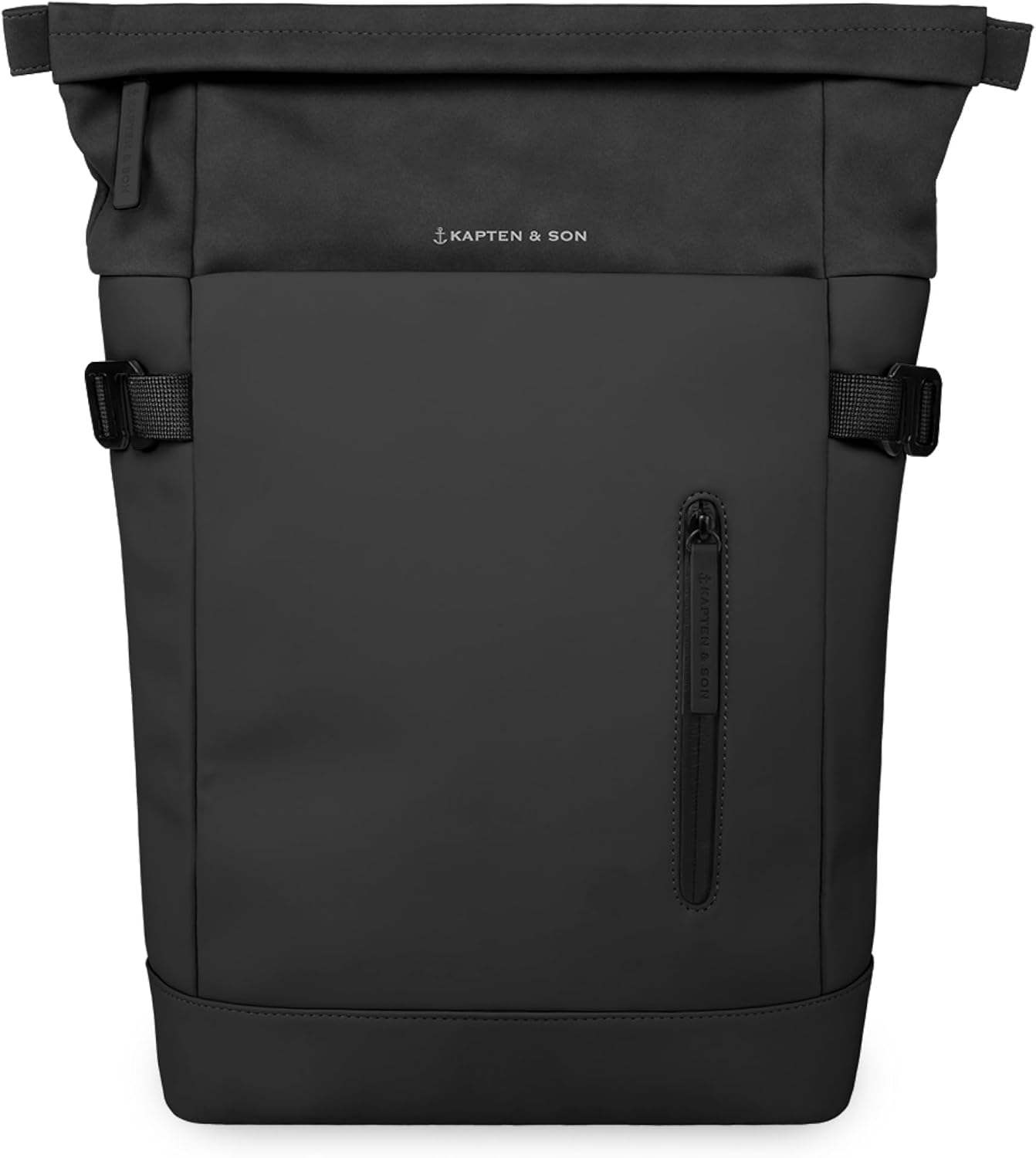 Detalle de Kapten & Son Aarhus All Black – sac à dos rolltop 14 L avec compartiment ordinateur 14