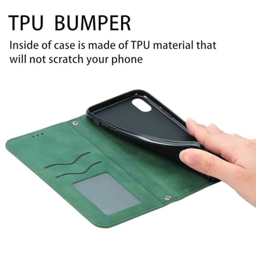 Detalle de WBWONE Coque à Realme 8 5G / Realme Narzo 30 5G — Étui portefeuille magnétique en cuir PU, vert