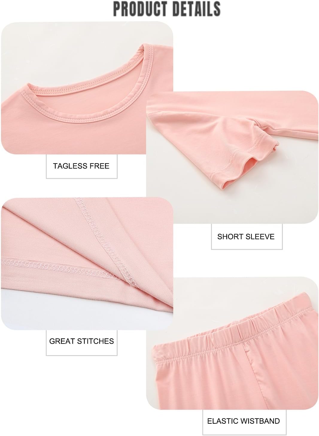 Detalle de AceStar Baby Pajama Set Rayon
